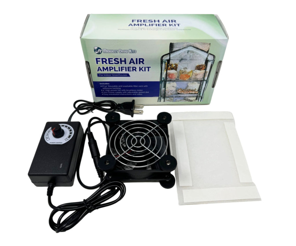 Midwest Grow Kit's Greenhouse Ventilation Fan Kit