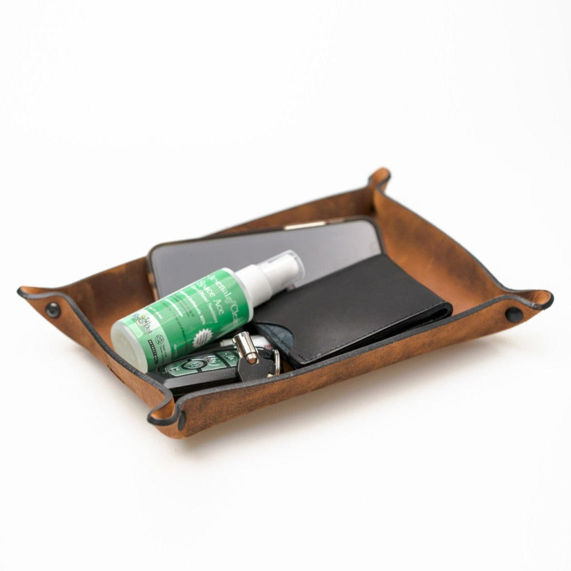 Main Street Forge Leather Valet Tray