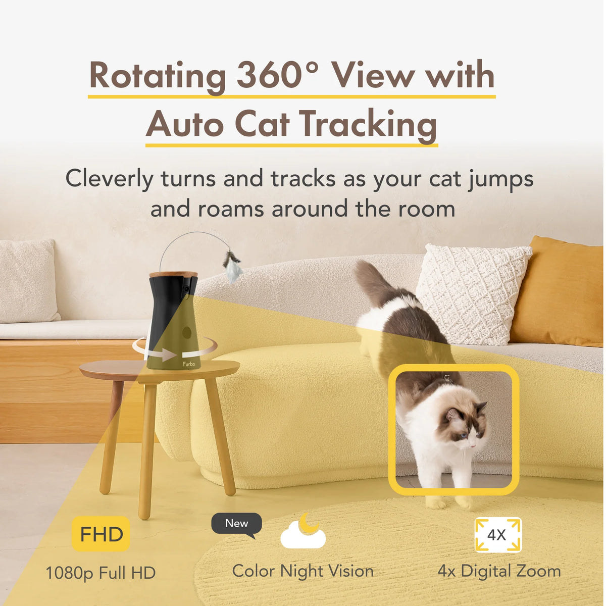 Furbo Dog Camera Rotating Pet Camera