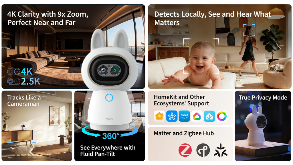 Aqara LLC Pan-Tilt Security Camera and Smart Home Hub