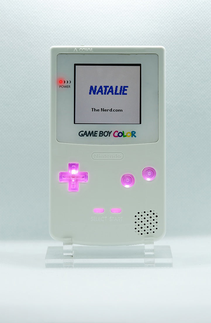Natalie the Nerd Game Boy Color LED Button Board