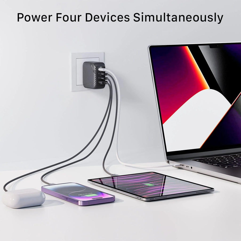 INVZI Four-Port GaN Wall Charger