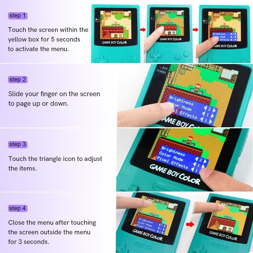 Hispeedido Portable Game Console Display Upgrade Kit