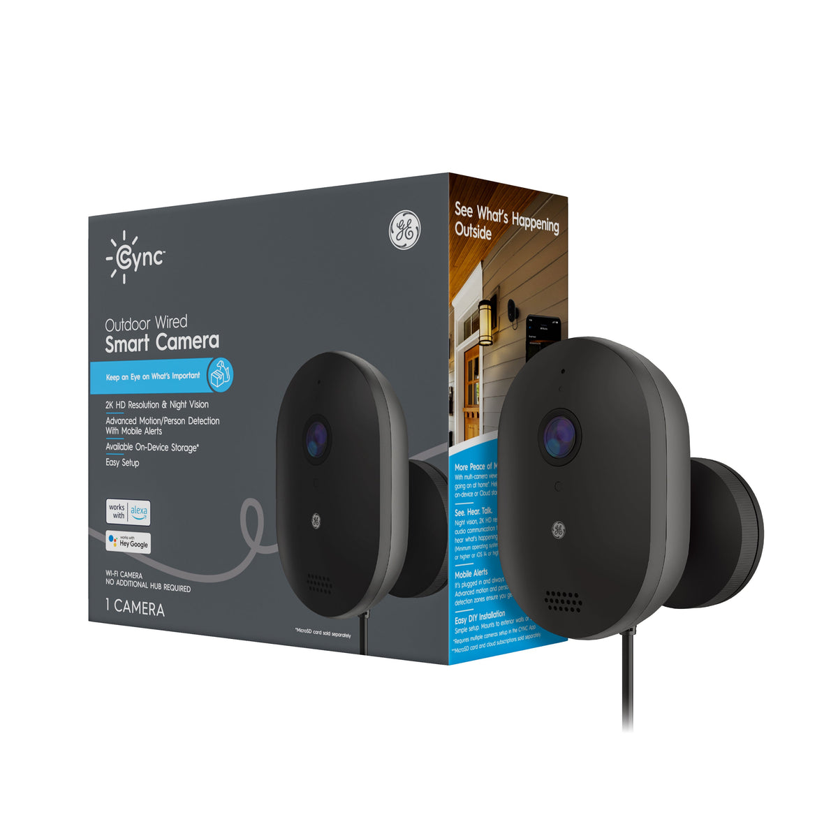 GE Lighting, a Savant company Outdoor Wi-Fi Security Camera