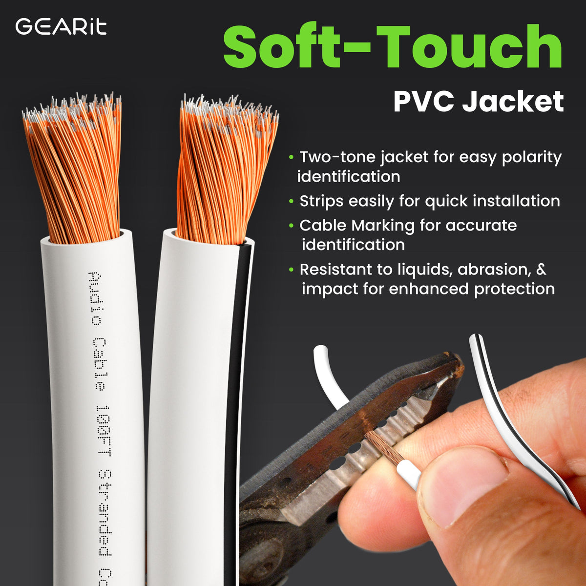 GEARit 12 AWG CCA Speaker Wire