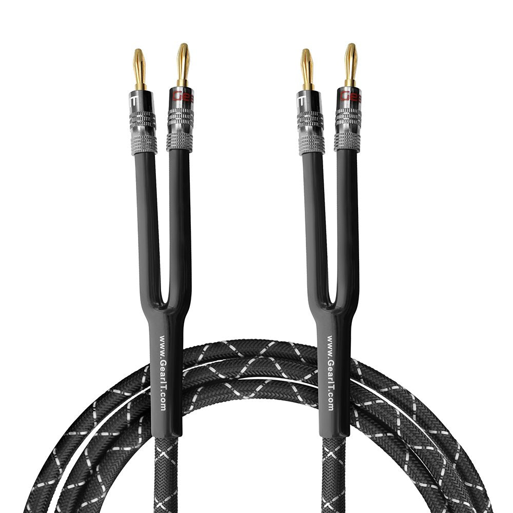 GEARit 12 AWG Speaker Cable with Banana Plugs