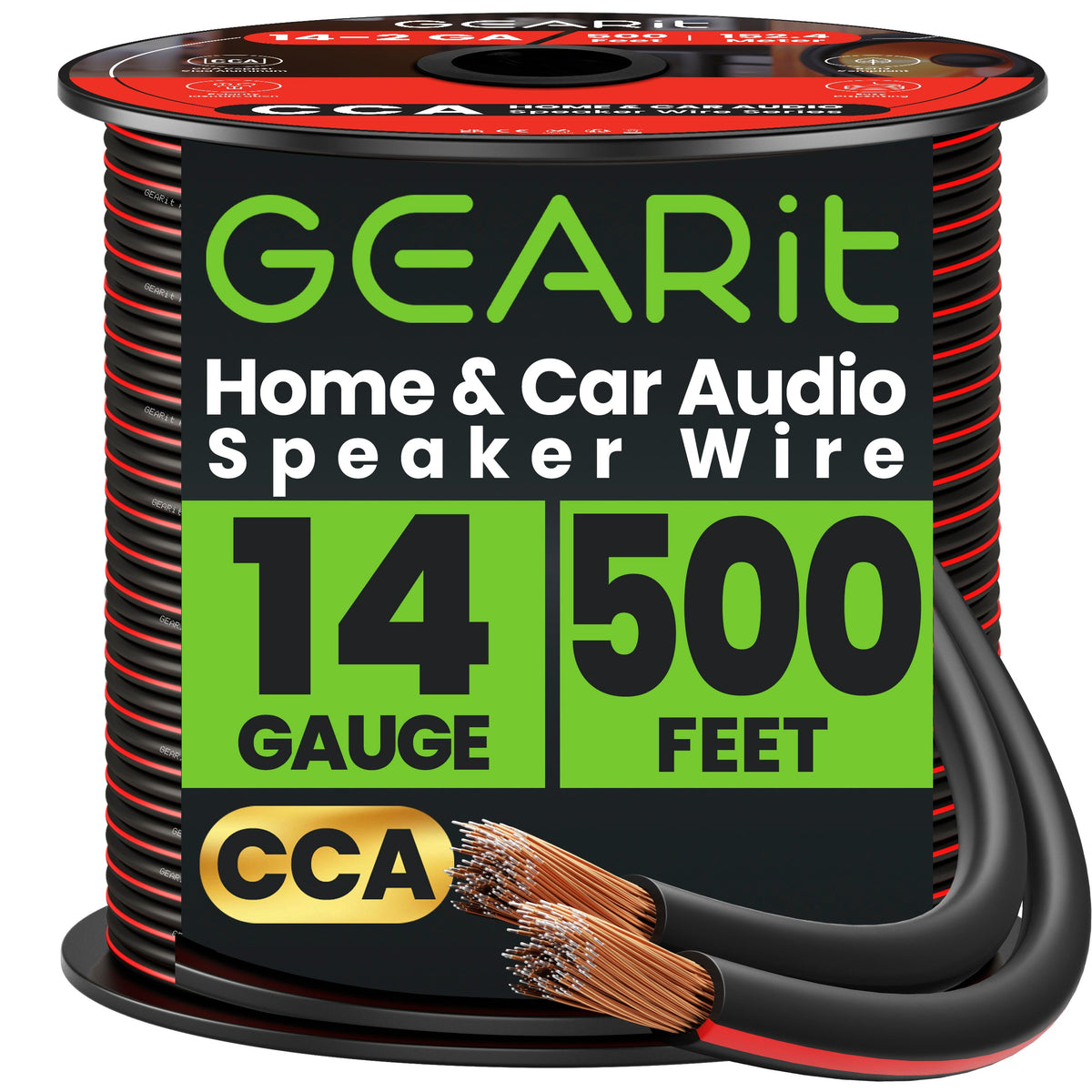 GEARit 14 AWG CCA Speaker Wire