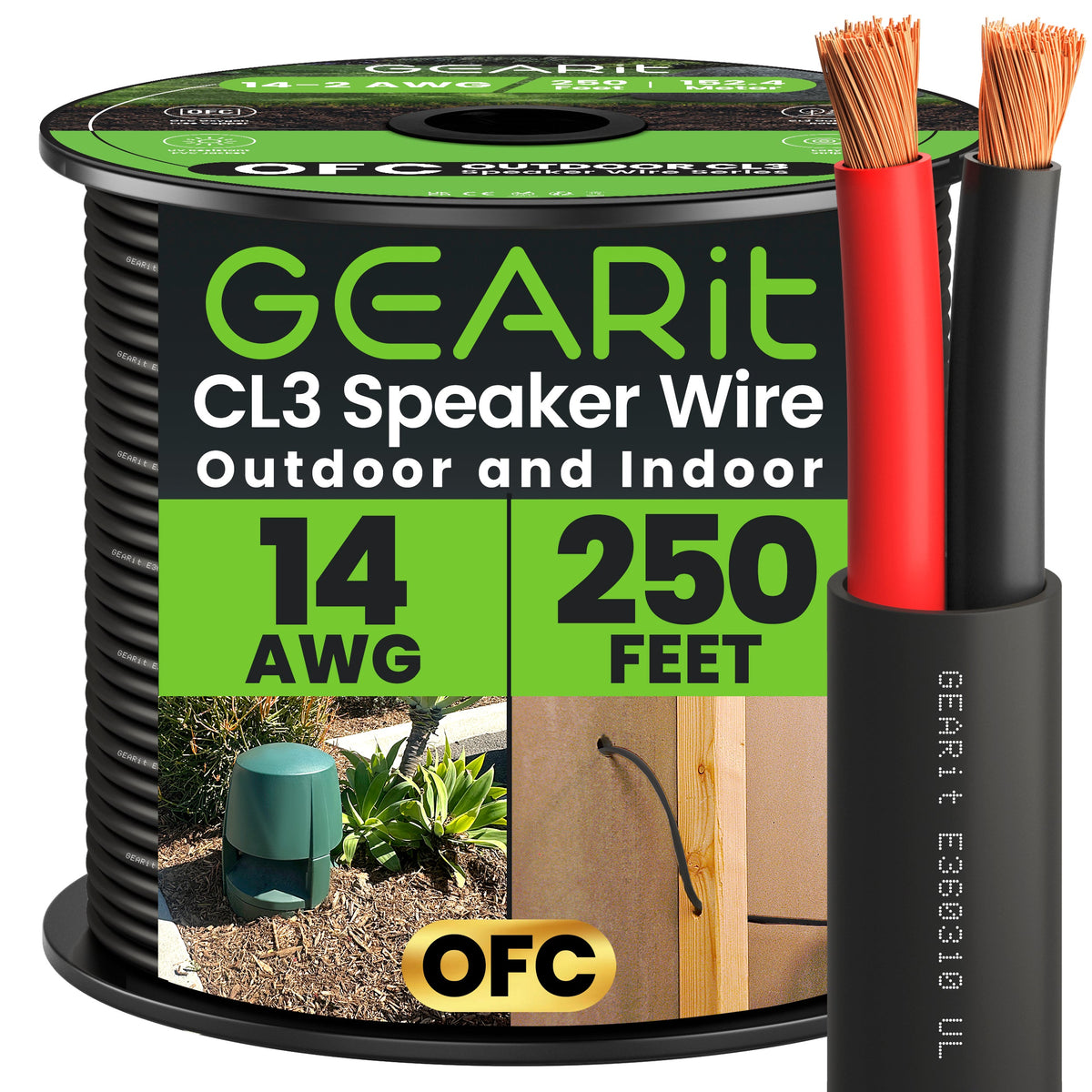 GEARit 14 AWG Outdoor Speaker Wire