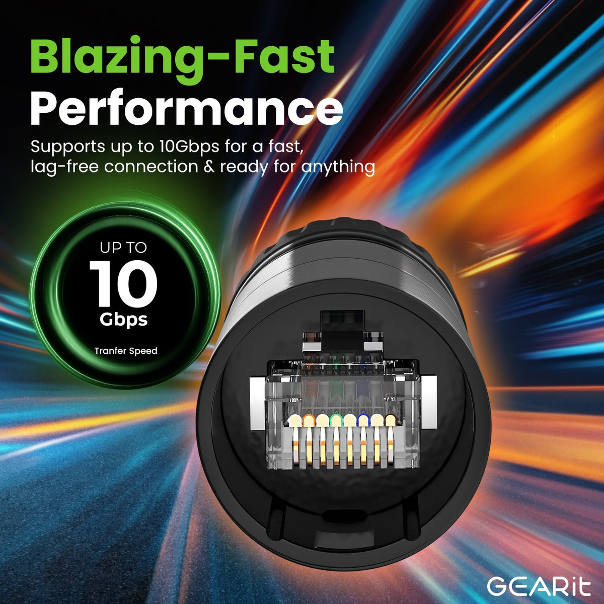 GEARit Shielded CAT6 EtherCON Cable