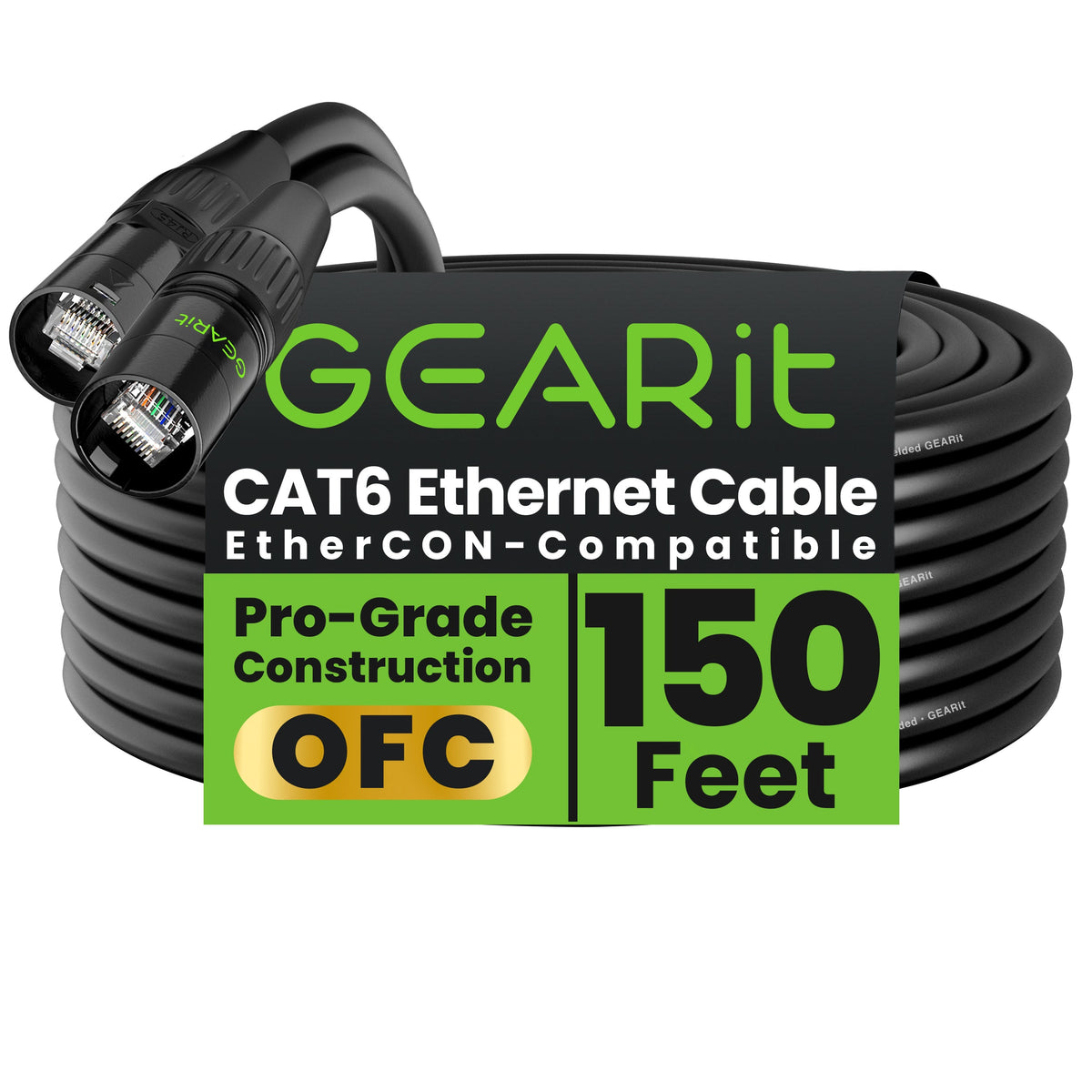GEARit Shielded CAT6 EtherCON Cable