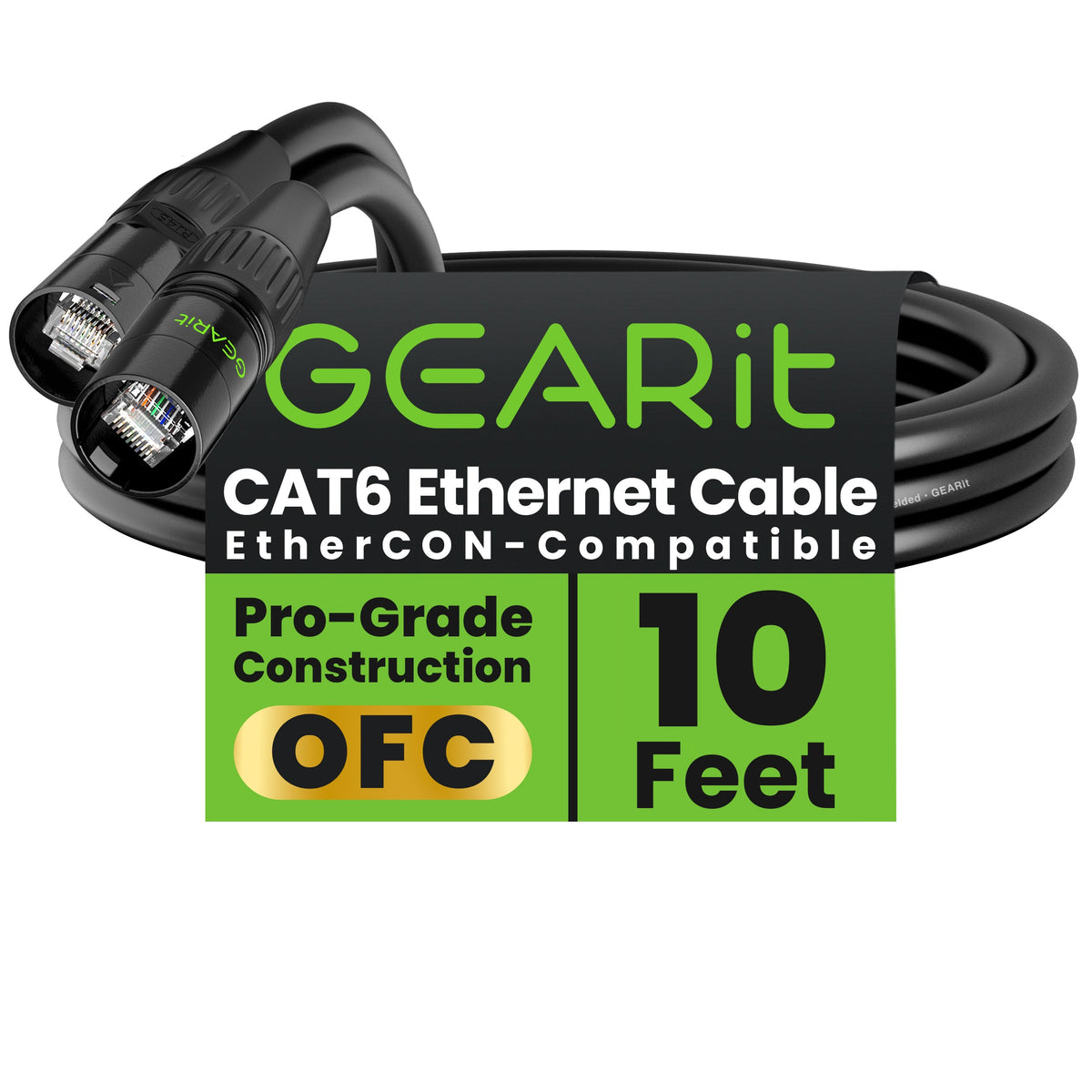 GEARit Shielded CAT6 EtherCON Cable