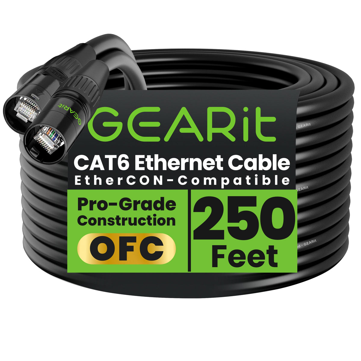 GEARit Shielded CAT6 EtherCON Cable