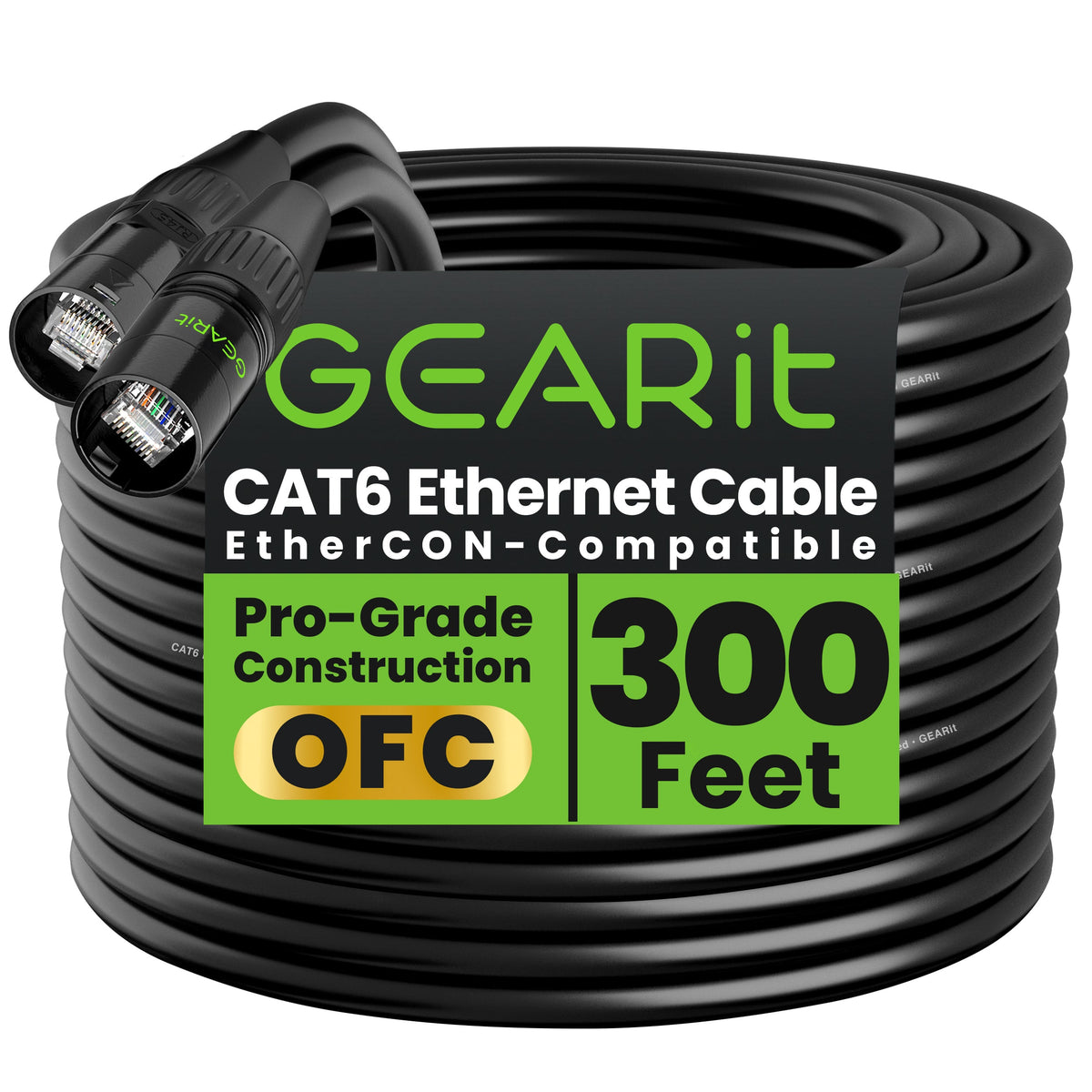 GEARit Shielded CAT6 EtherCON Cable