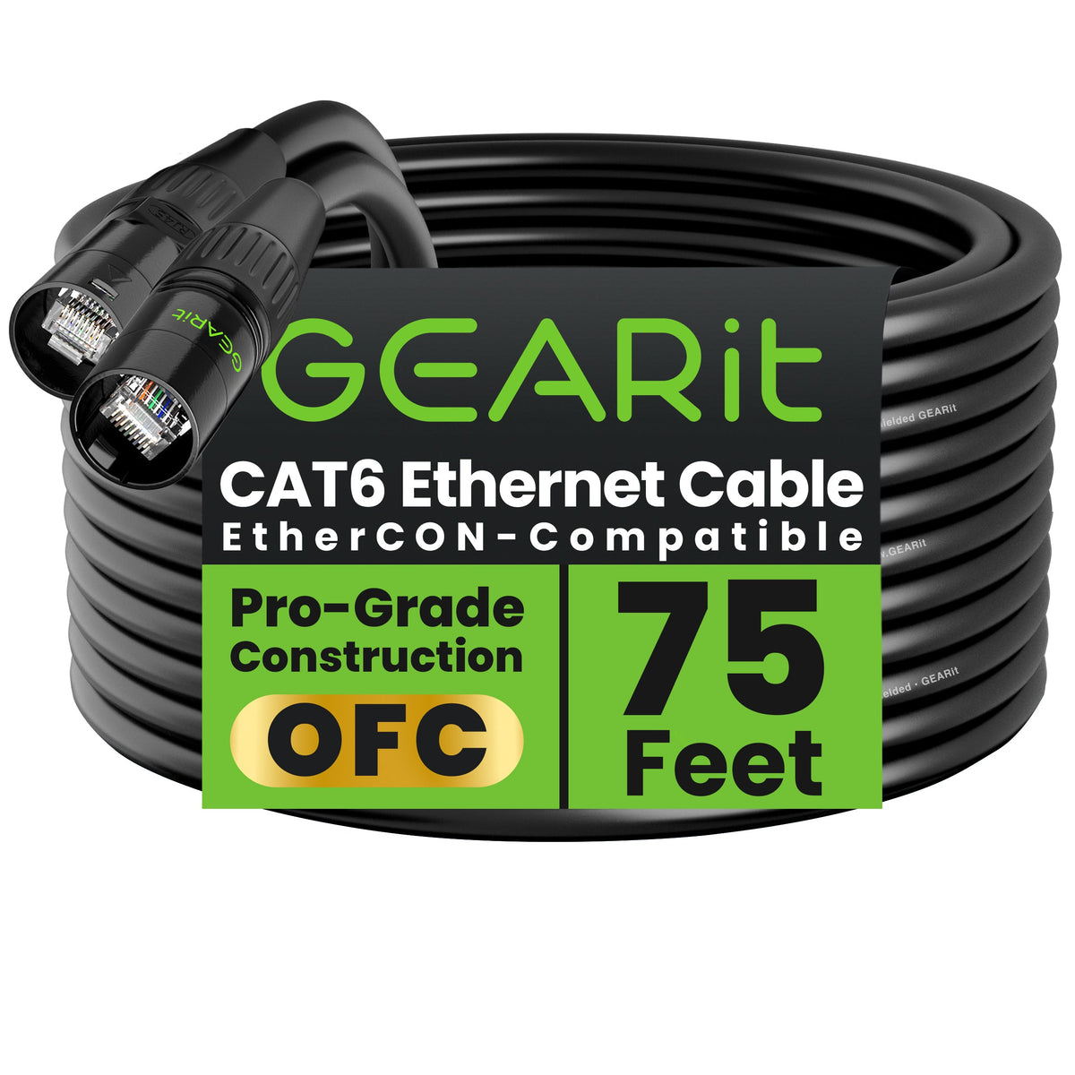 GEARit Shielded CAT6 EtherCON Cable
