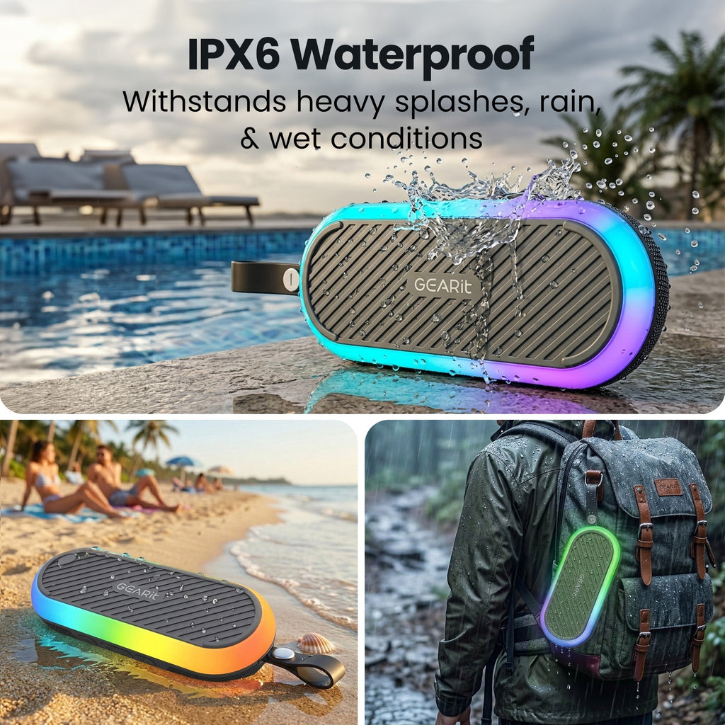GEARit Magnetic Portable Bluetooth Speaker