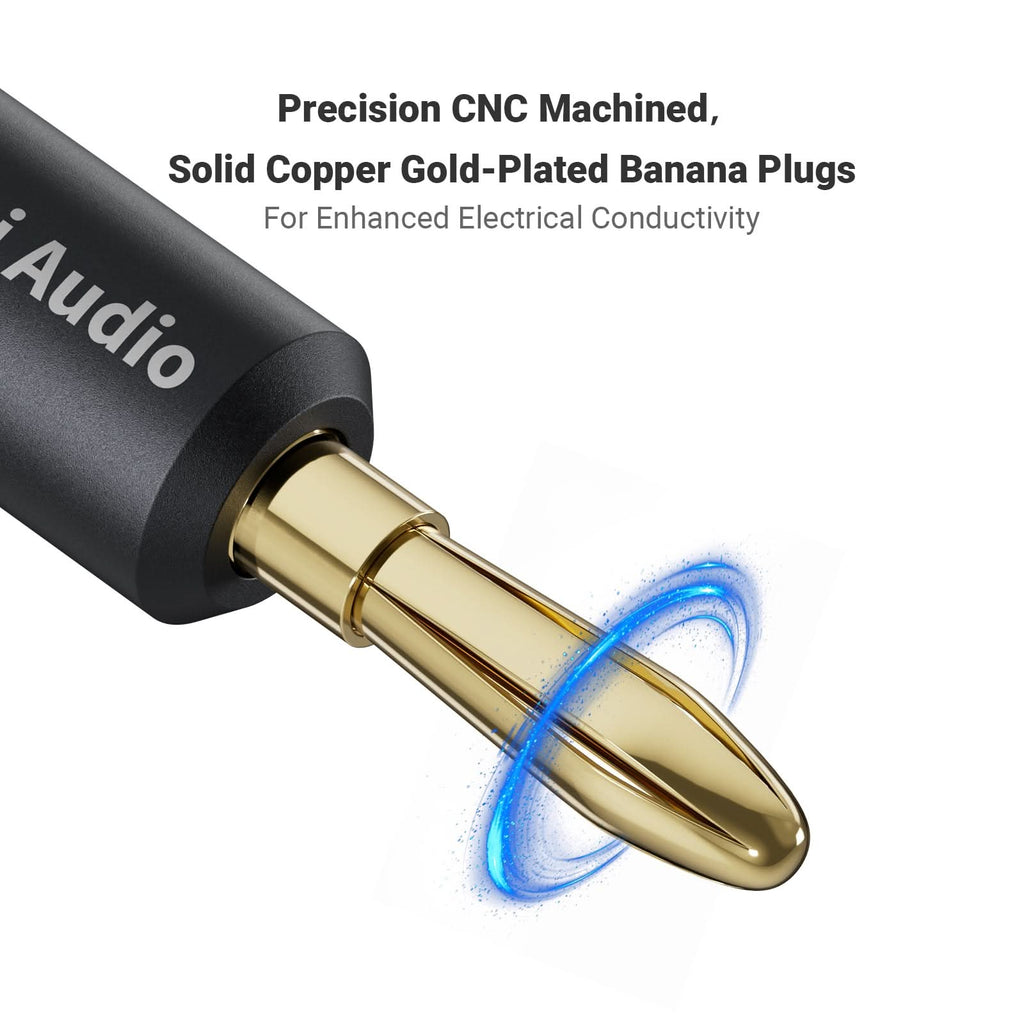 Fosi Audio Speaker Wire Banana Plugs