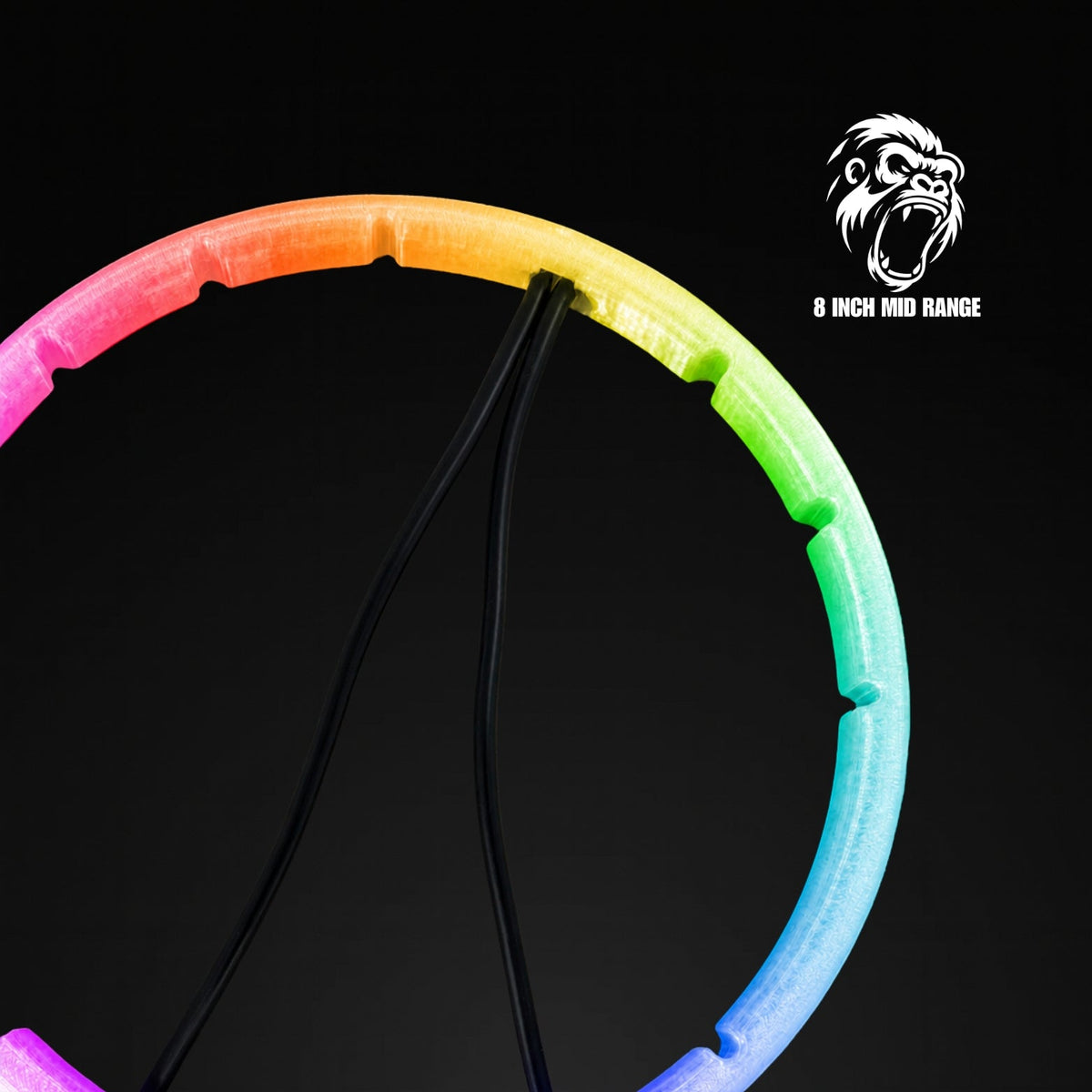 Gorilla Knobz 8-Inch Smart RGB Speaker Rings