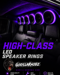 Gorilla Knobz 6.5-Inch RGB LED Speaker Ring Kit