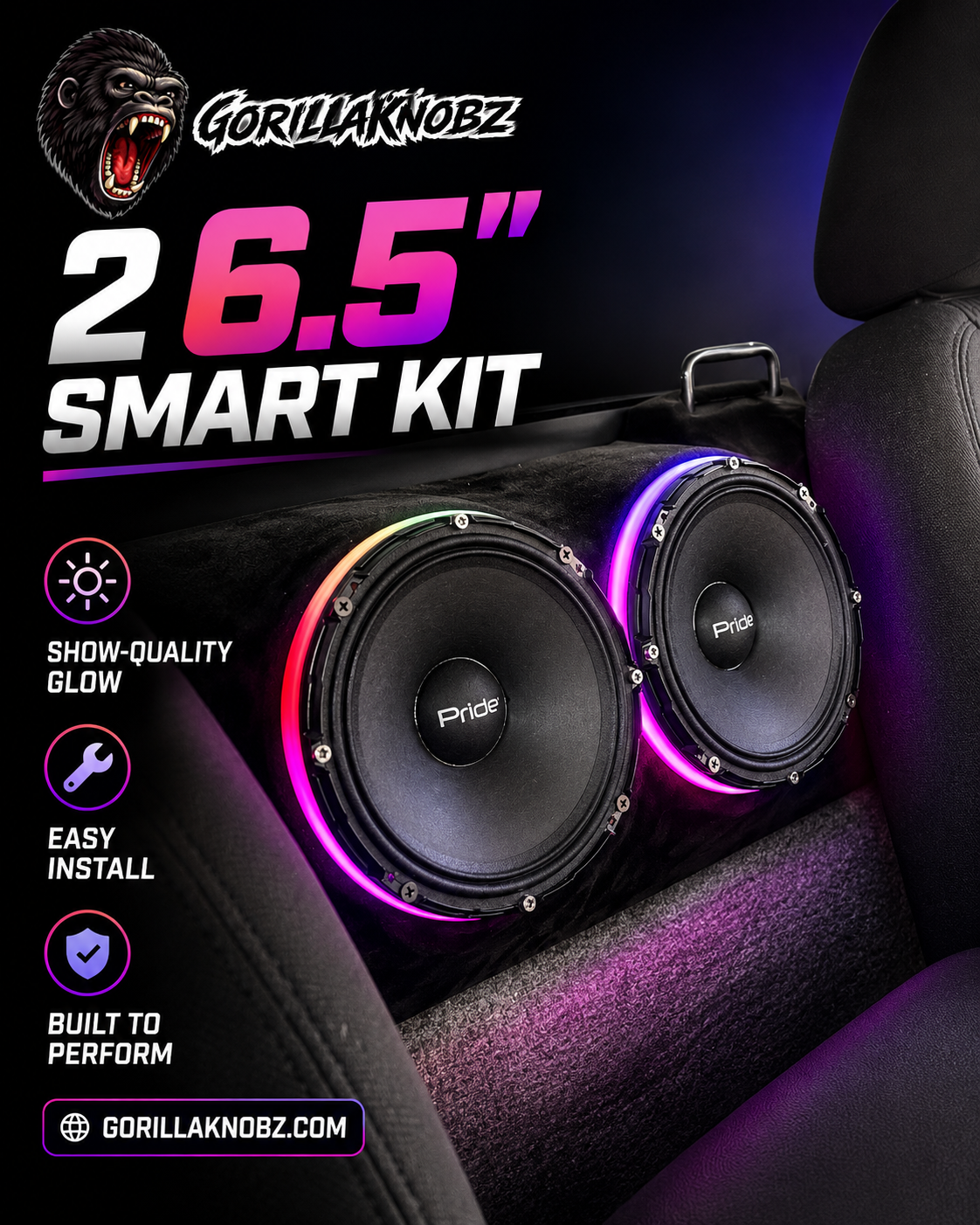 Gorilla Knobz RGB Speaker Rings