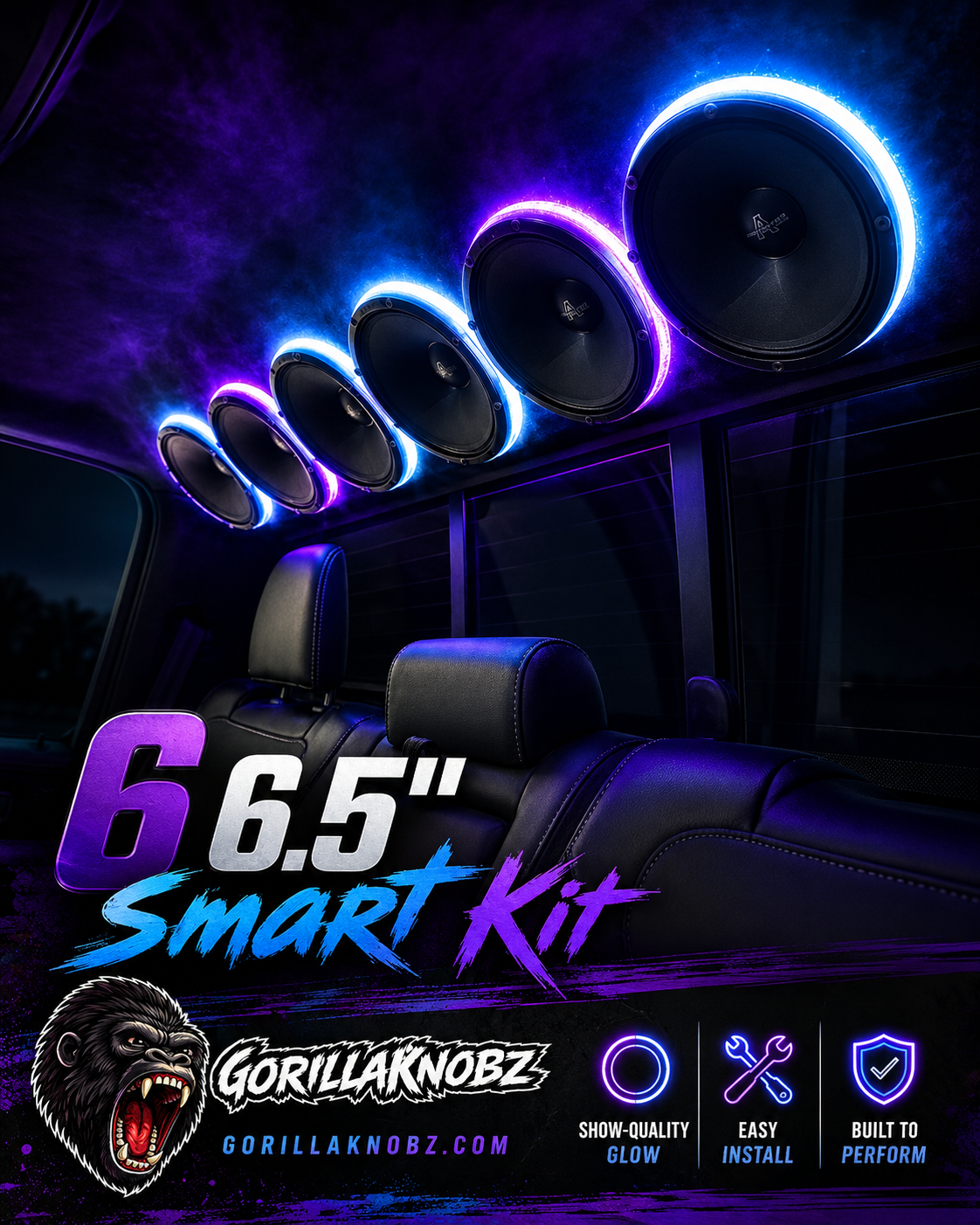 Gorilla Knobz RGB Speaker Rings