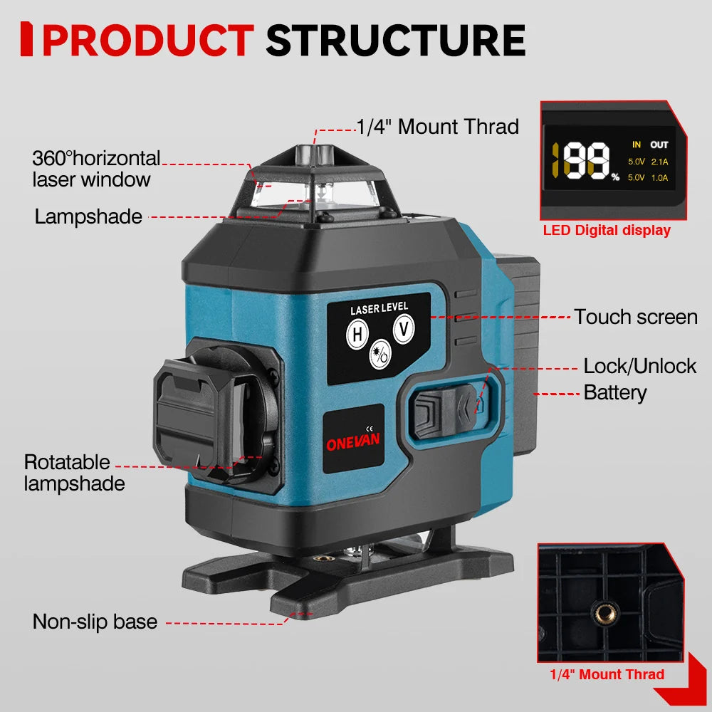 ONEVAN Laser Level