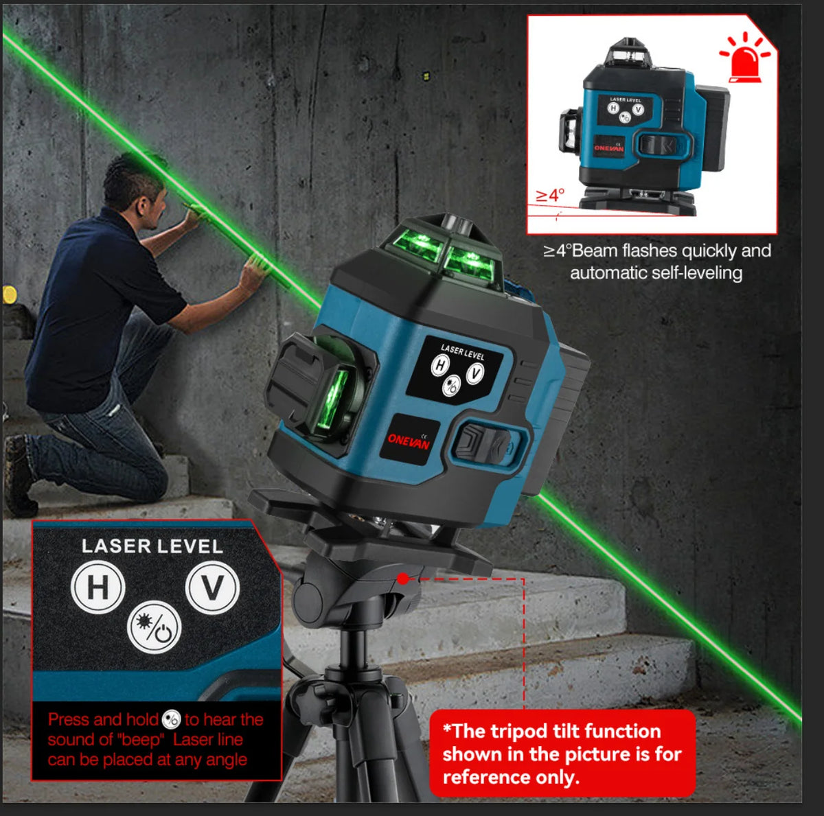 ONEVAN Laser Level