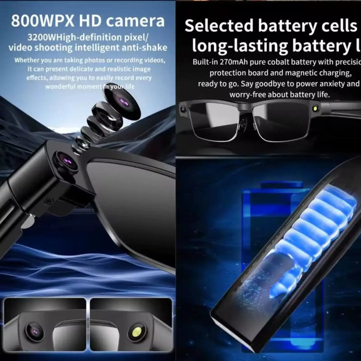 TUTT AI Camera Smart Glasses