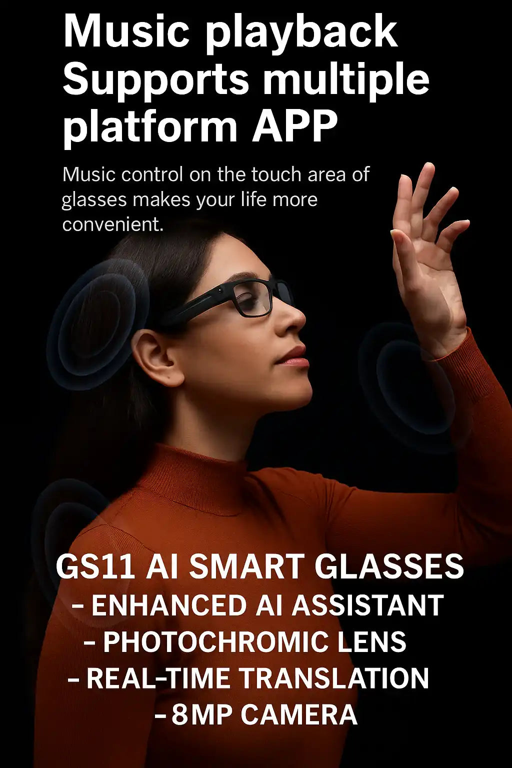 TUTT AI Camera Smart Glasses