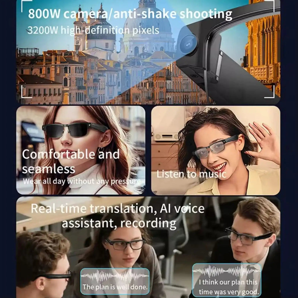 TUTT AI Camera Smart Glasses