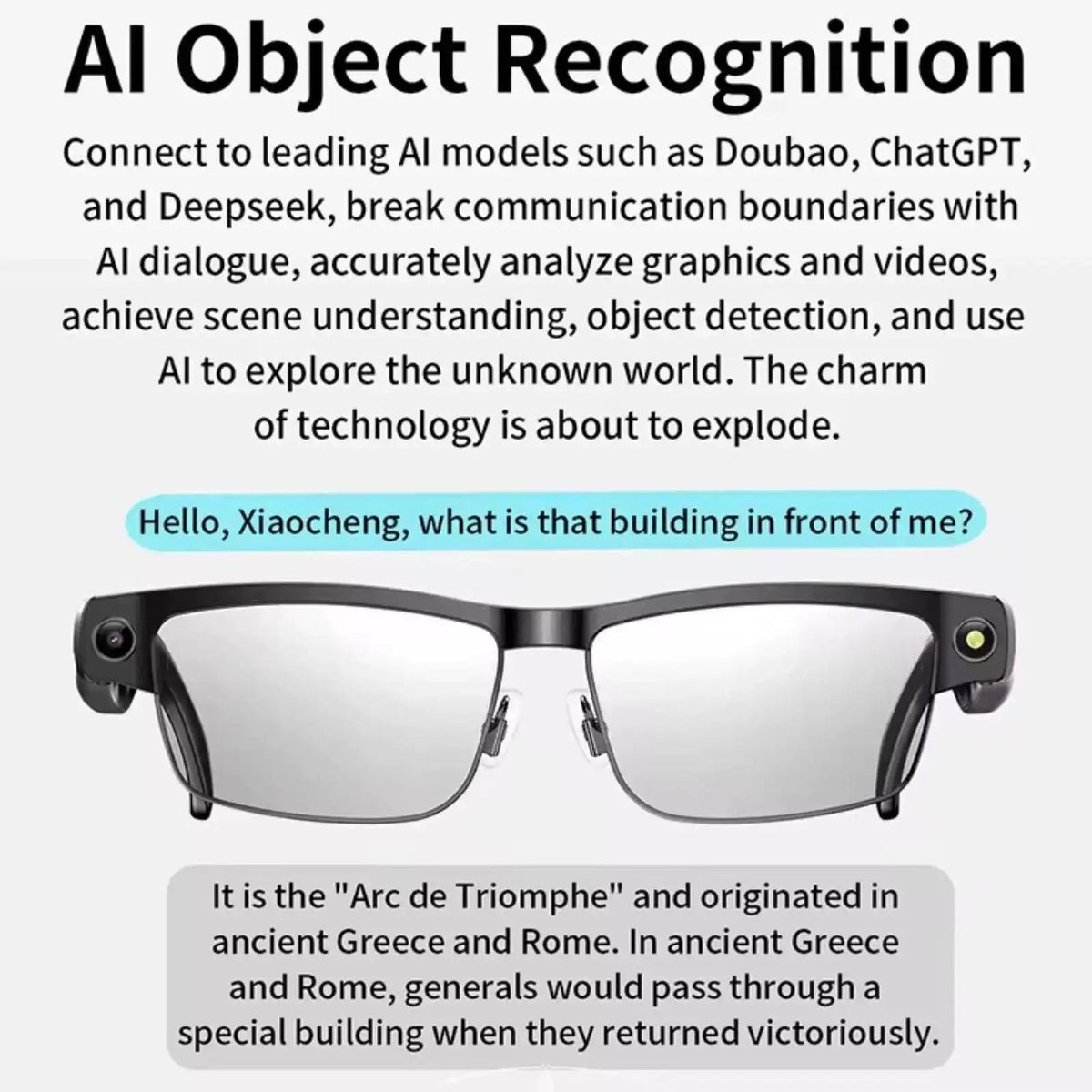 TUTT AI Camera Smart Glasses