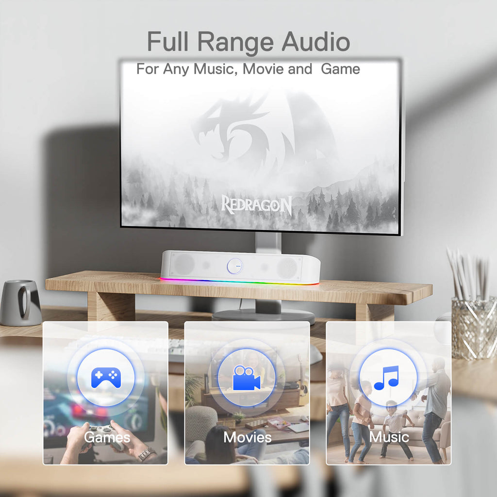 Redragon RGB Desktop Soundbar