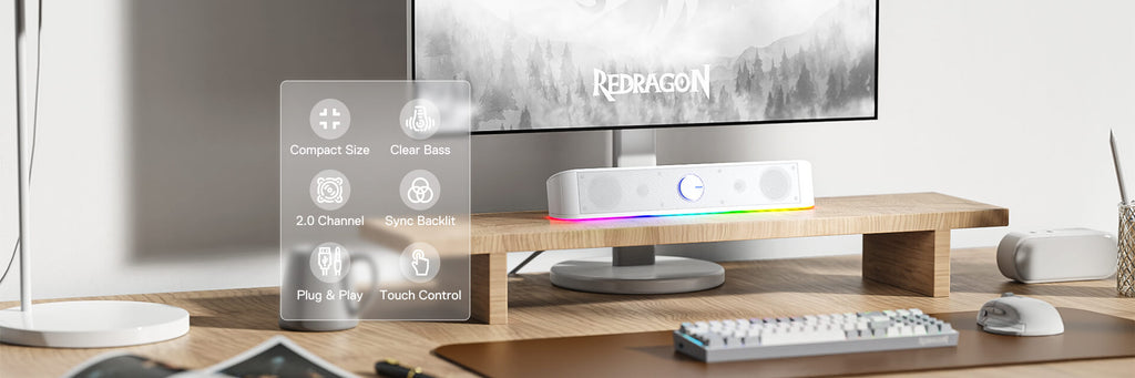 Redragon RGB Desktop Soundbar