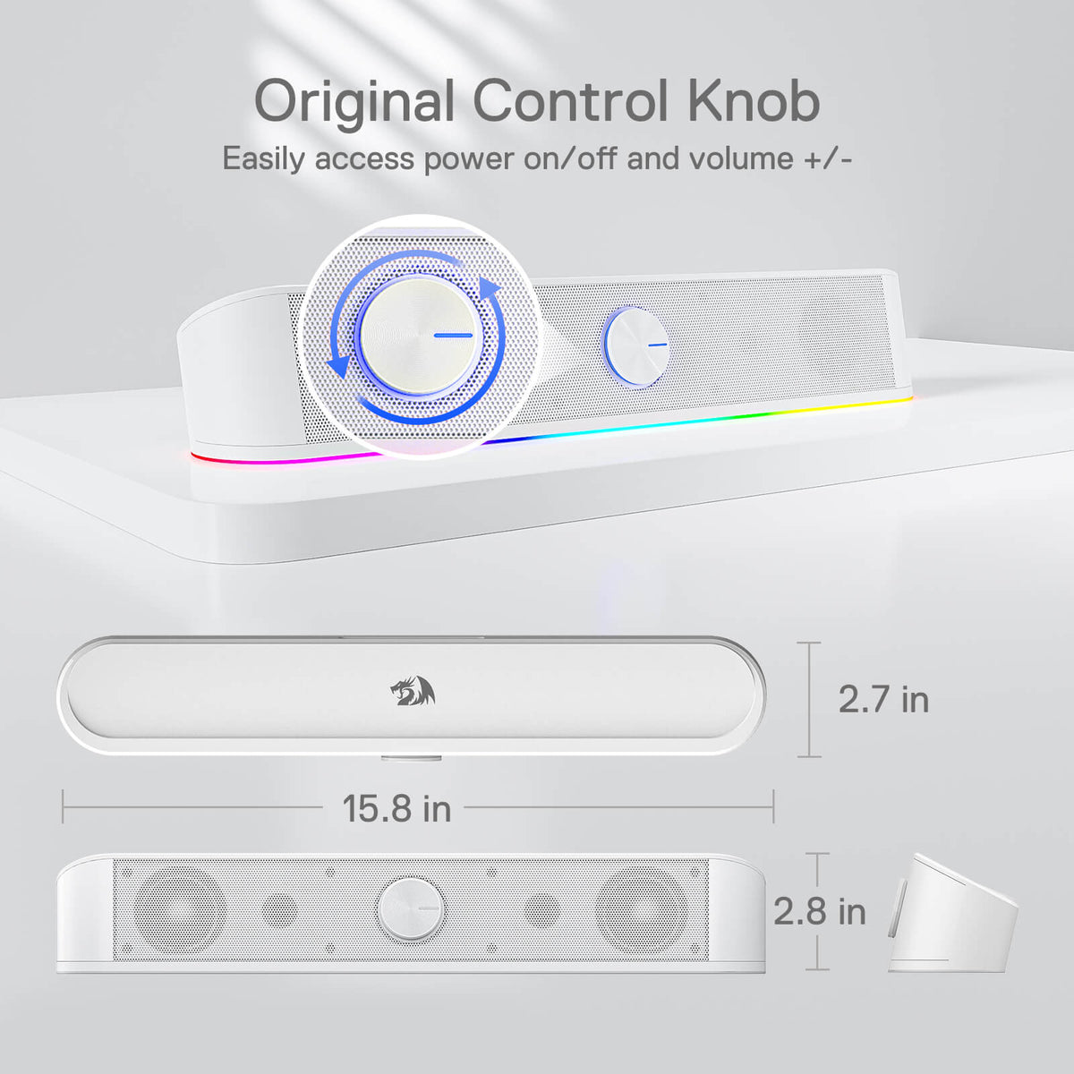 Redragon RGB Desktop Soundbar