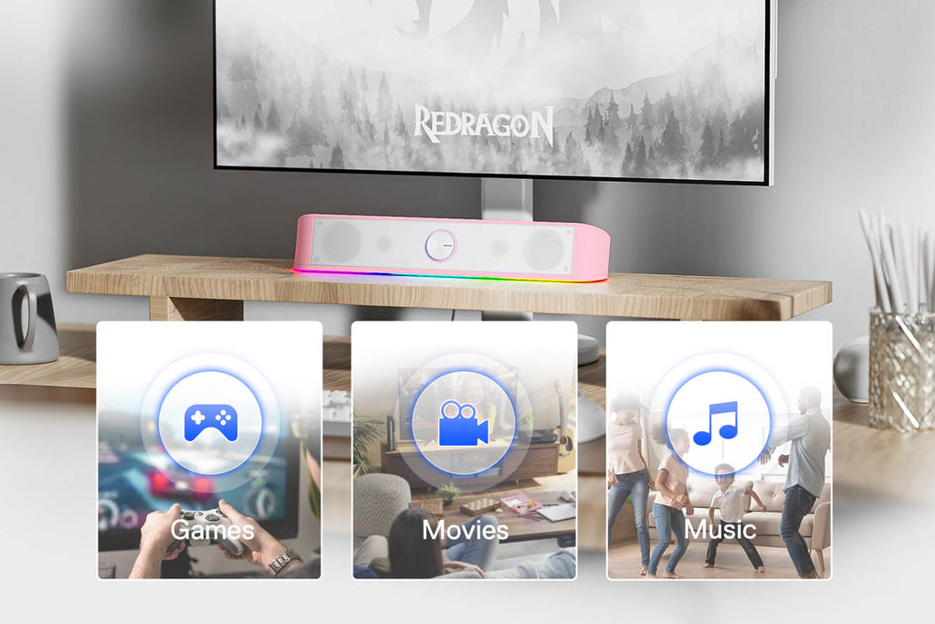 Redragon RGB Desktop Soundbar