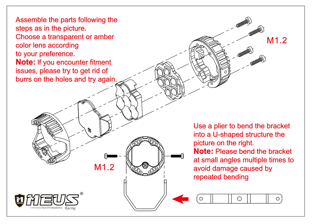 Meus Racing RC Vehicle Light Kit