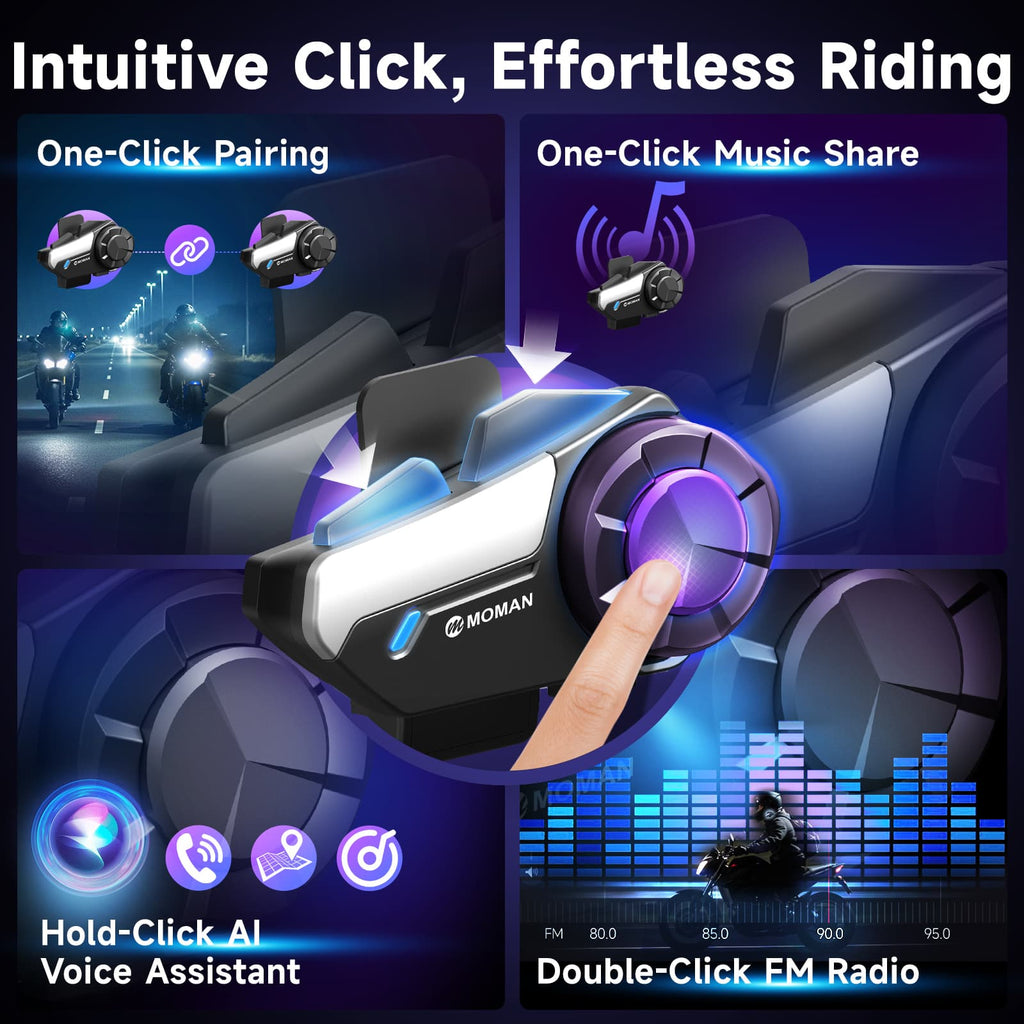 Moman Motorcycle Helmet Intercom