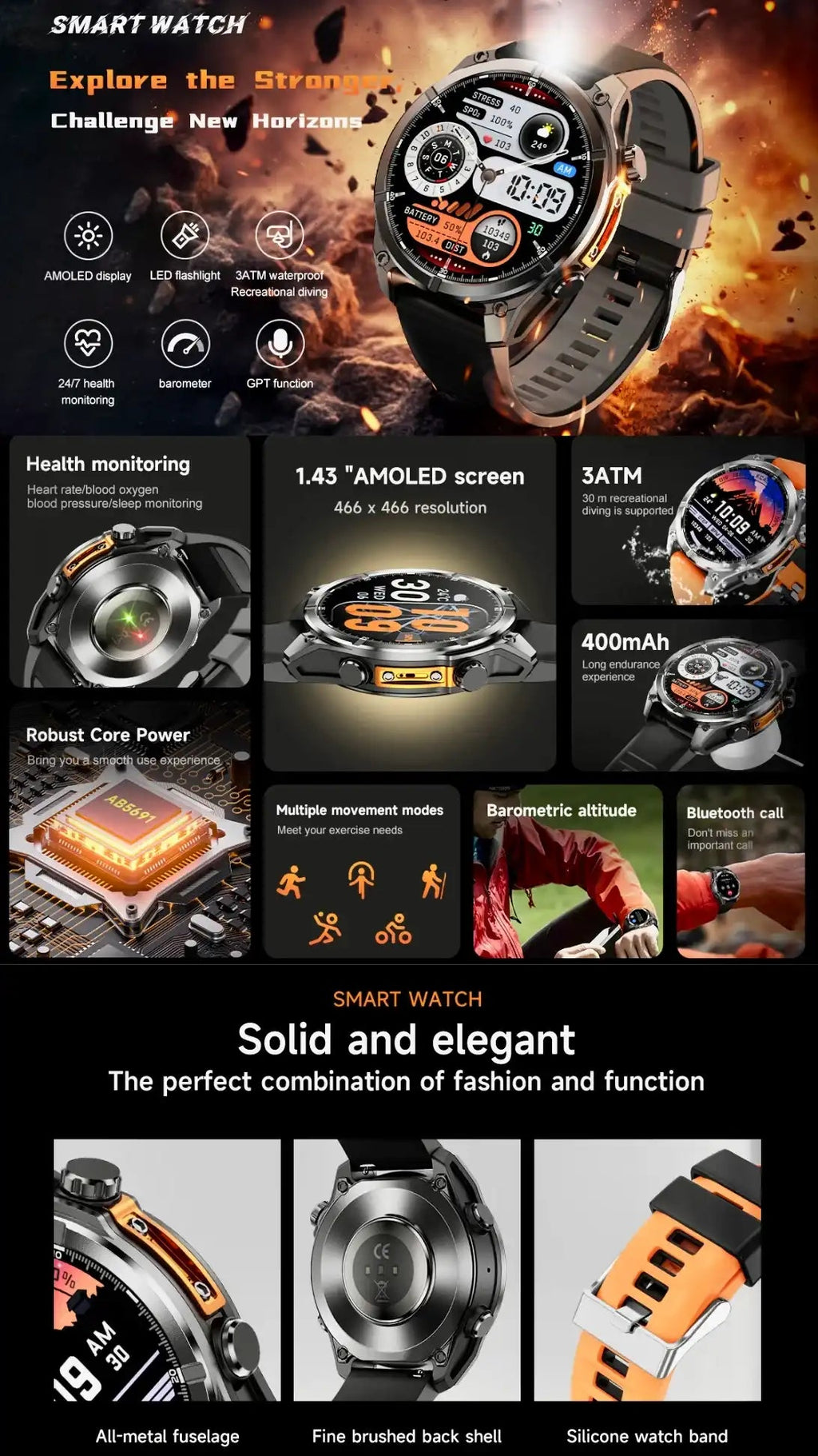 TUTT Rugged Smartwatch