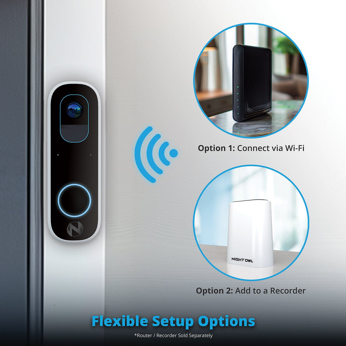 H4DB-B Dual-Power Wi-Fi Video Doorbell