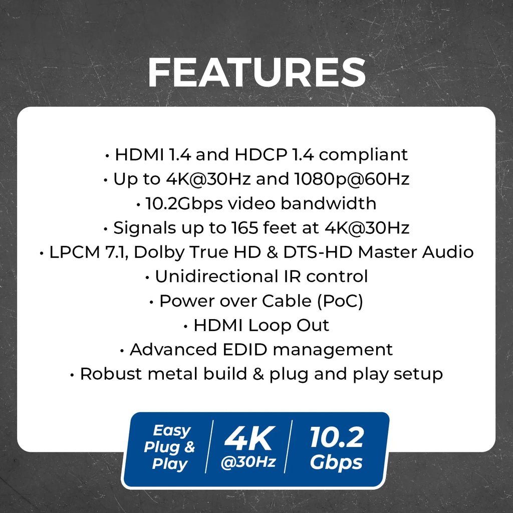 OREI HDMI Extender Splitter Kit