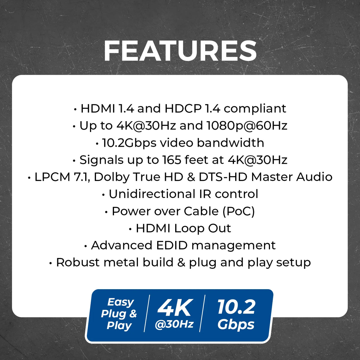 OREI HDMI Extender Splitter Kit