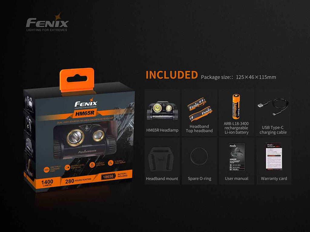 Fenix USB-C Rechargeable Headlamp