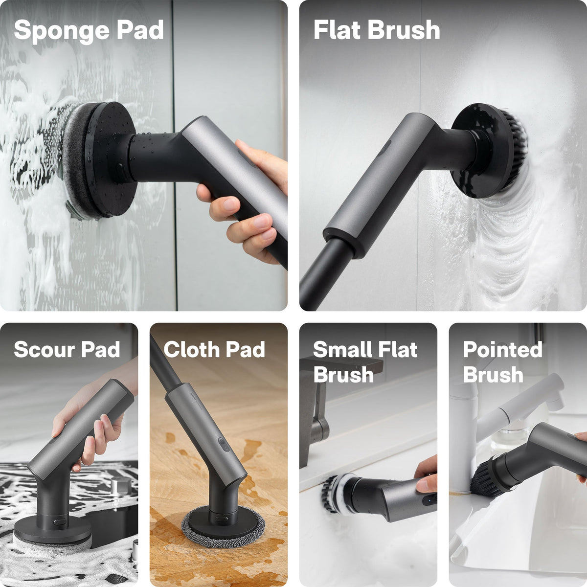 HOTO Cordless Electric Spin Scrubber