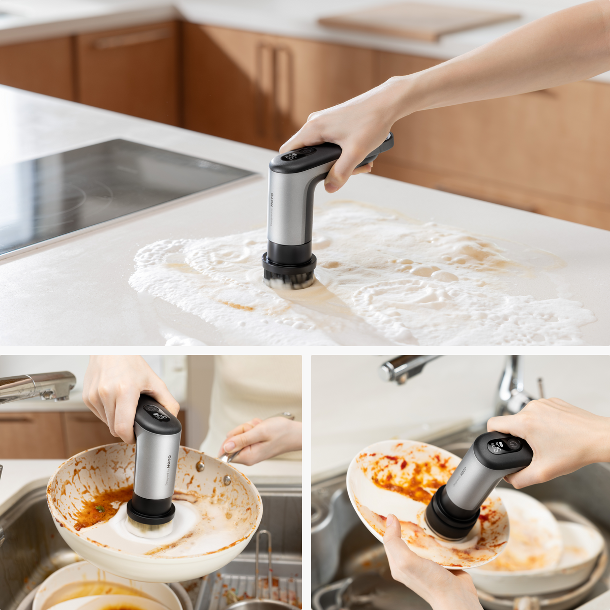HOTO Cordless Electric Spin Scrubber