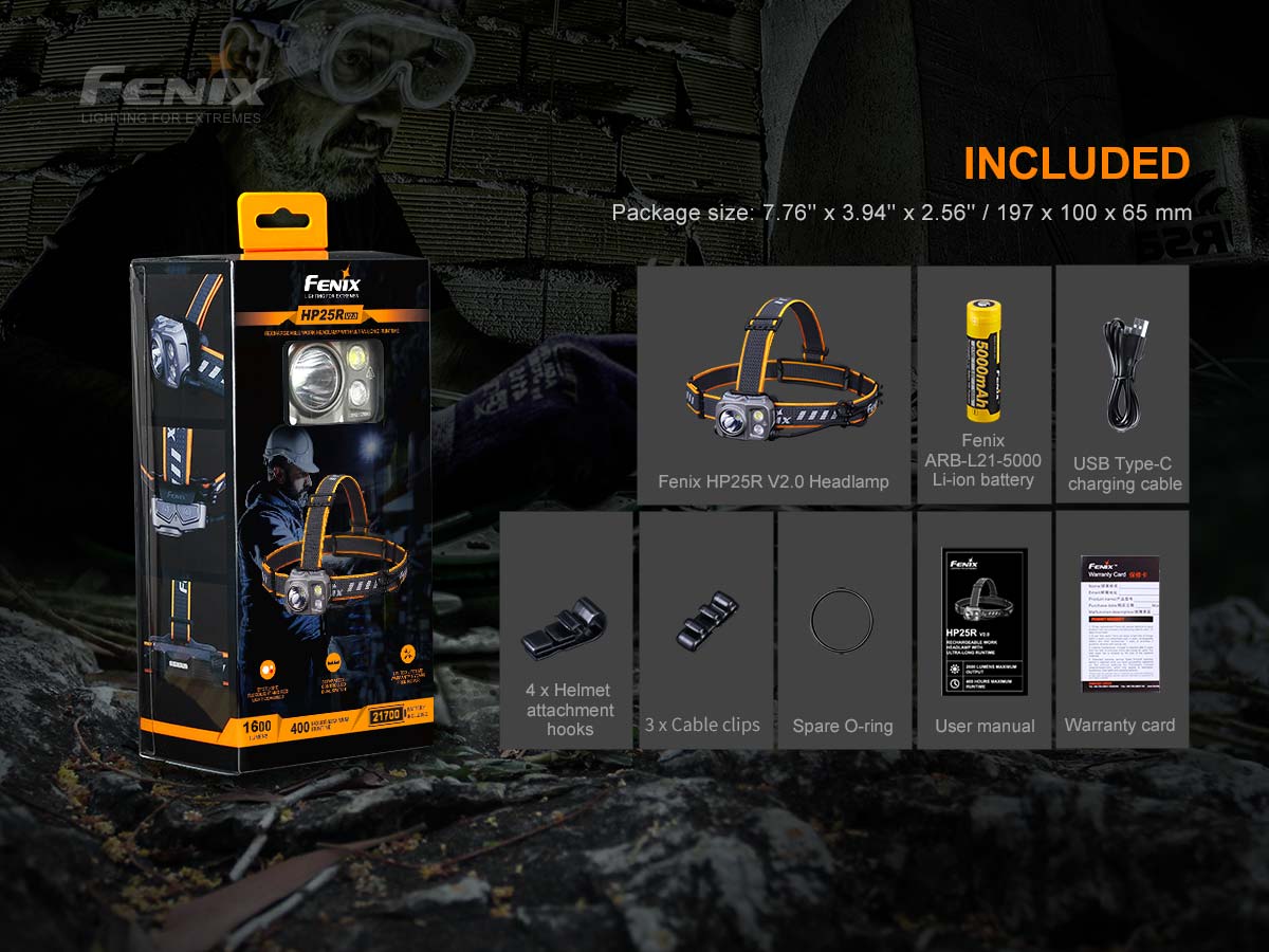 Fenix USB-C Rechargeable Headlamp