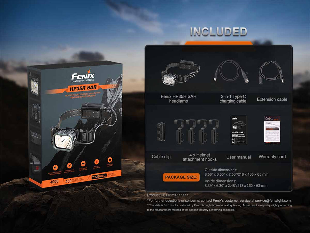 Fenix Rechargeable Professional Headlamp