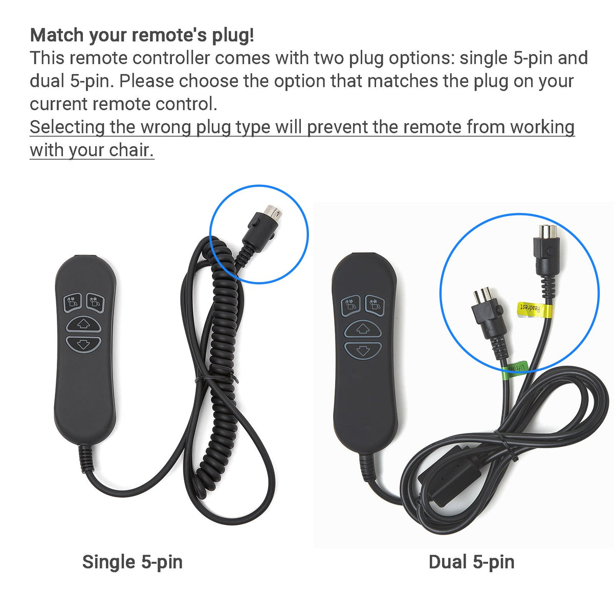 Life Easy Supply Recliner Hand Controller