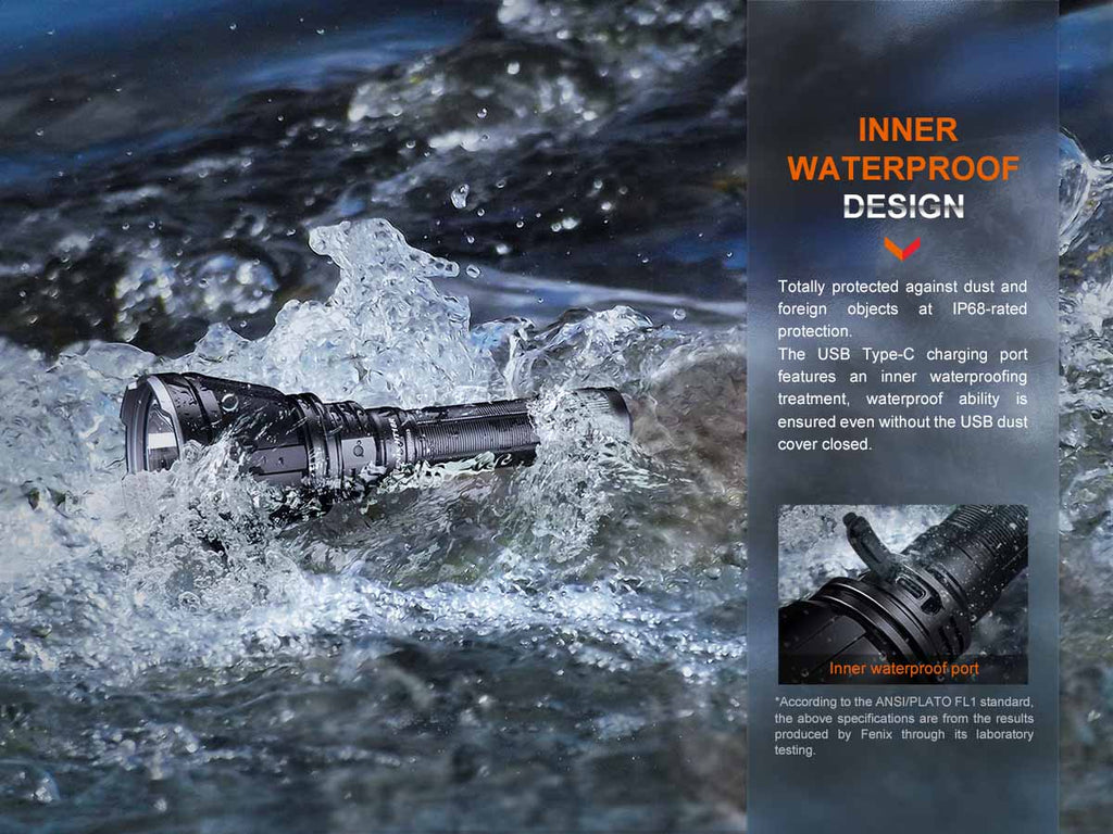 Fenix Long-Distance Rechargeable Flashlight