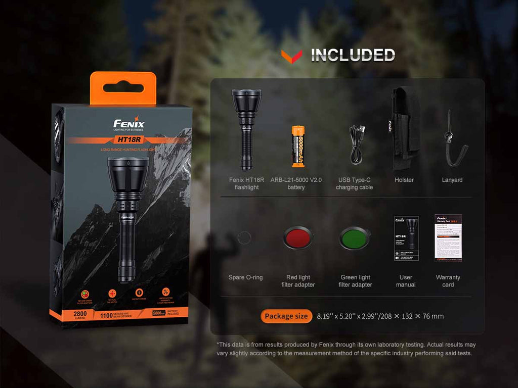 Fenix Long-Distance Rechargeable Flashlight