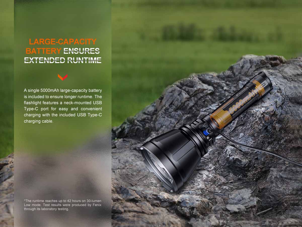 Fenix Long-Distance Rechargeable Flashlight