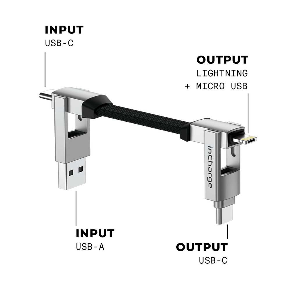 Rolling Square Multi-Connector USB Charging and Data Cable